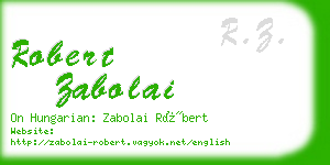 robert zabolai business card